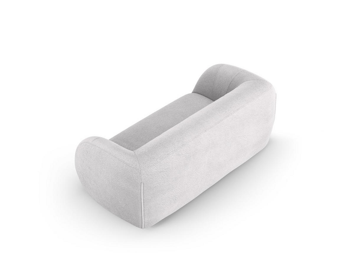 SOFA Essen aus Boucle hellgrau 2 Sitzplätze - Hellgrau, Textil (95/86/210cm) - Cosmopolitan Design