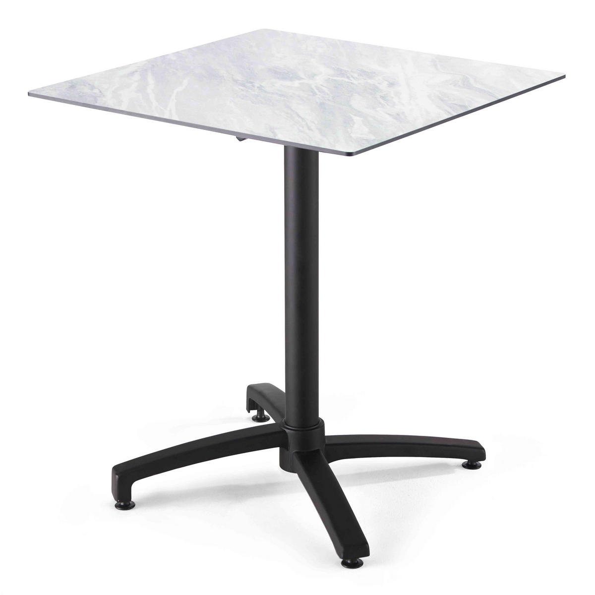 TISCHPLATTE 60 x 60 cm, Marmor - Ecru, Kunststoff (60/60/1.25cm) - Oviala