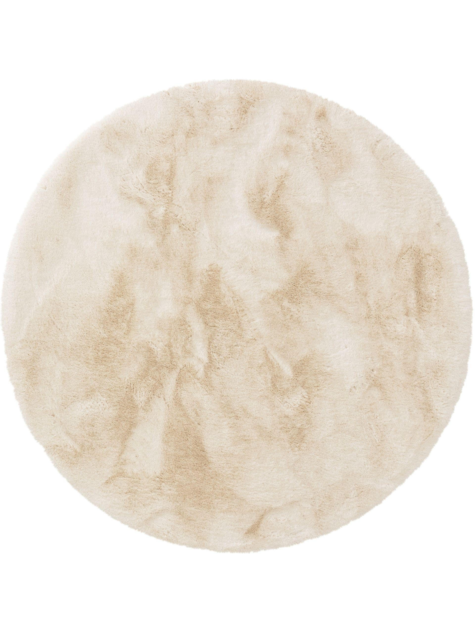 KUNSTFELL-TEPPICH Dave Cream ø 80 cm rund - Creme, Textil (80/80cm) - benuta Nest