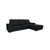 ECKSOFA Nevio In Scala - Schwarz, Holzwerkstoff/Textil (312/202cm) - Fun Möbel