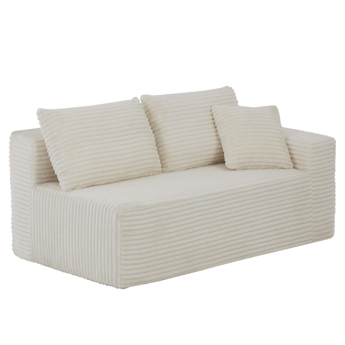 L-FÖRMIGES ECKSOFA Weiß 252,5/163/65 cm 4-Sitzer Modular mit Memory Foam - Weiß, Kunststoff (252.5/163cm) - PANGIVO