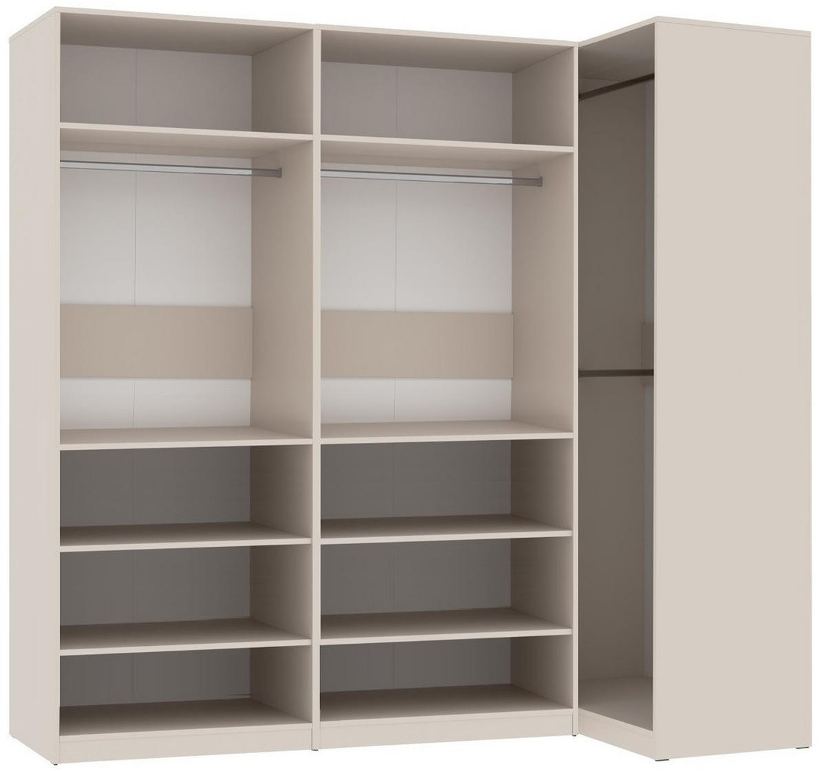 GARDEROBENSCHRANK OFFEN TRES O/C CASHMERE 260/206/51 cm - Kaschmir, Holzwerkstoff (260/206/51cm) - Marmex Möbel