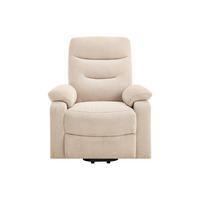 MASSAGESESSEL - 1 Person - stoff - beige Flunel - Beige, Textil/Metall (84.5/106/94.5cm) - Vente-Unique