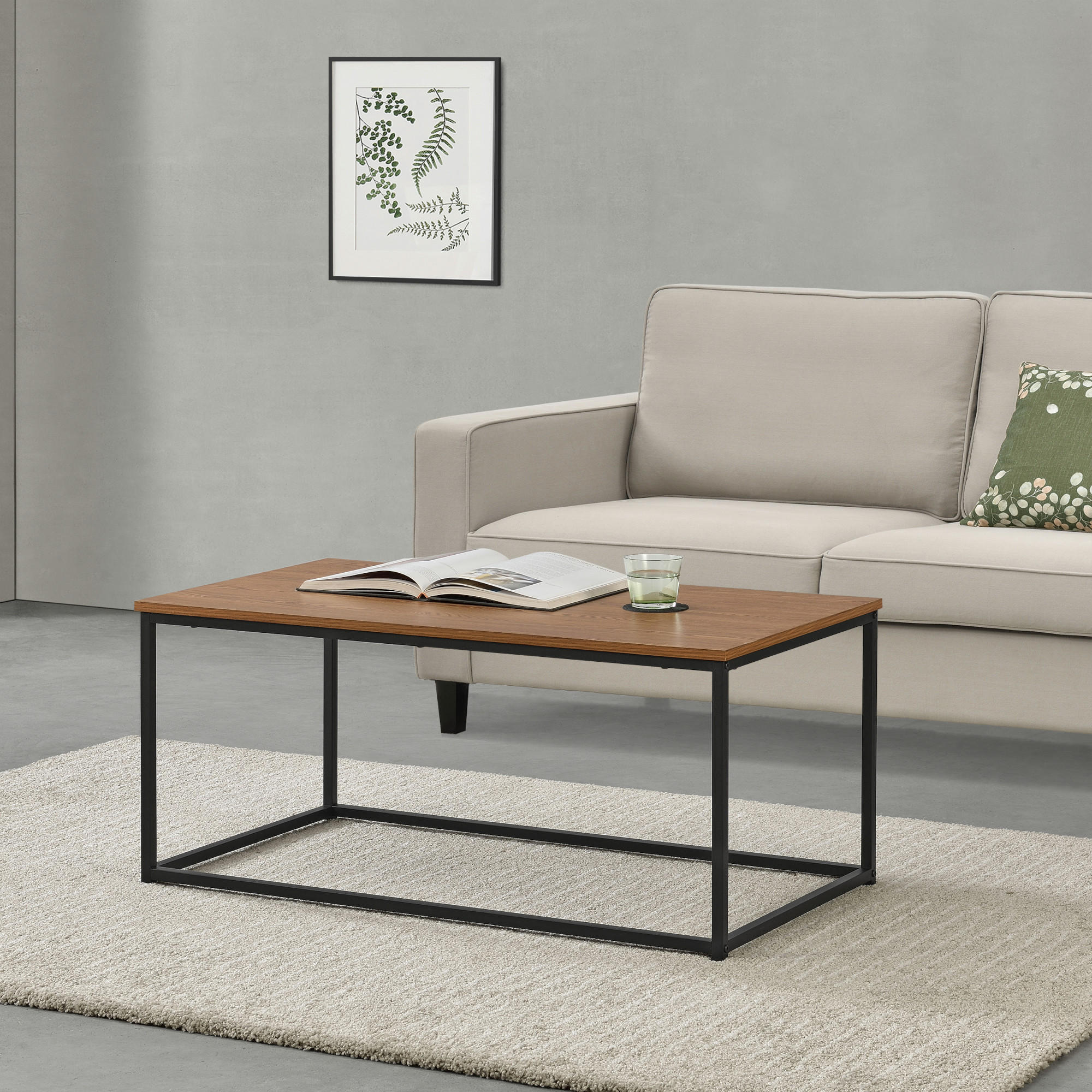 COUCHTISCH Esbjerg 100/55/45 - Braun, Holzwerkstoff (55/100/45cm) - [en.casa]