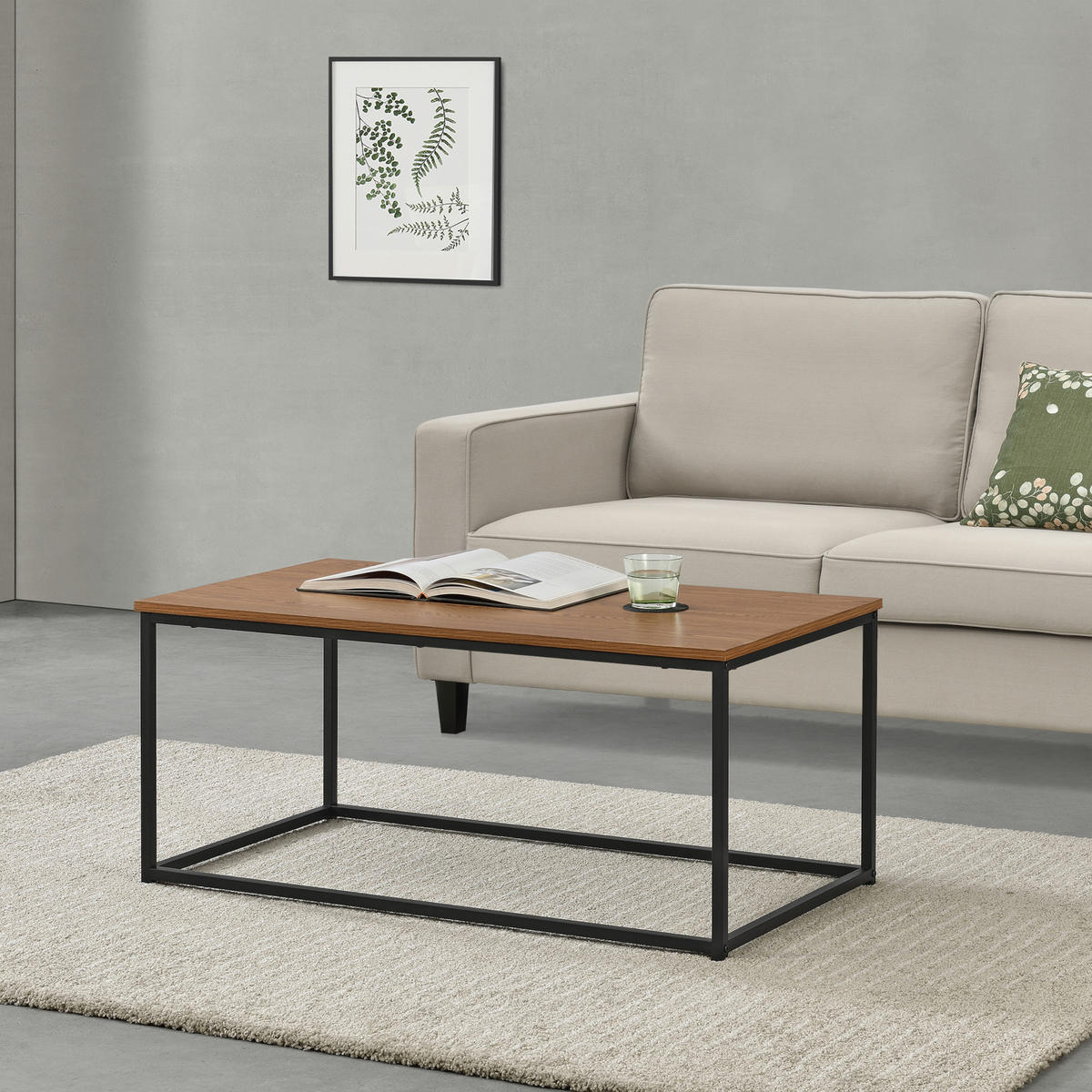 COUCHTISCH Esbjerg 100/55/45 - Braun, Holzwerkstoff (55/100/45cm) - [en.casa]