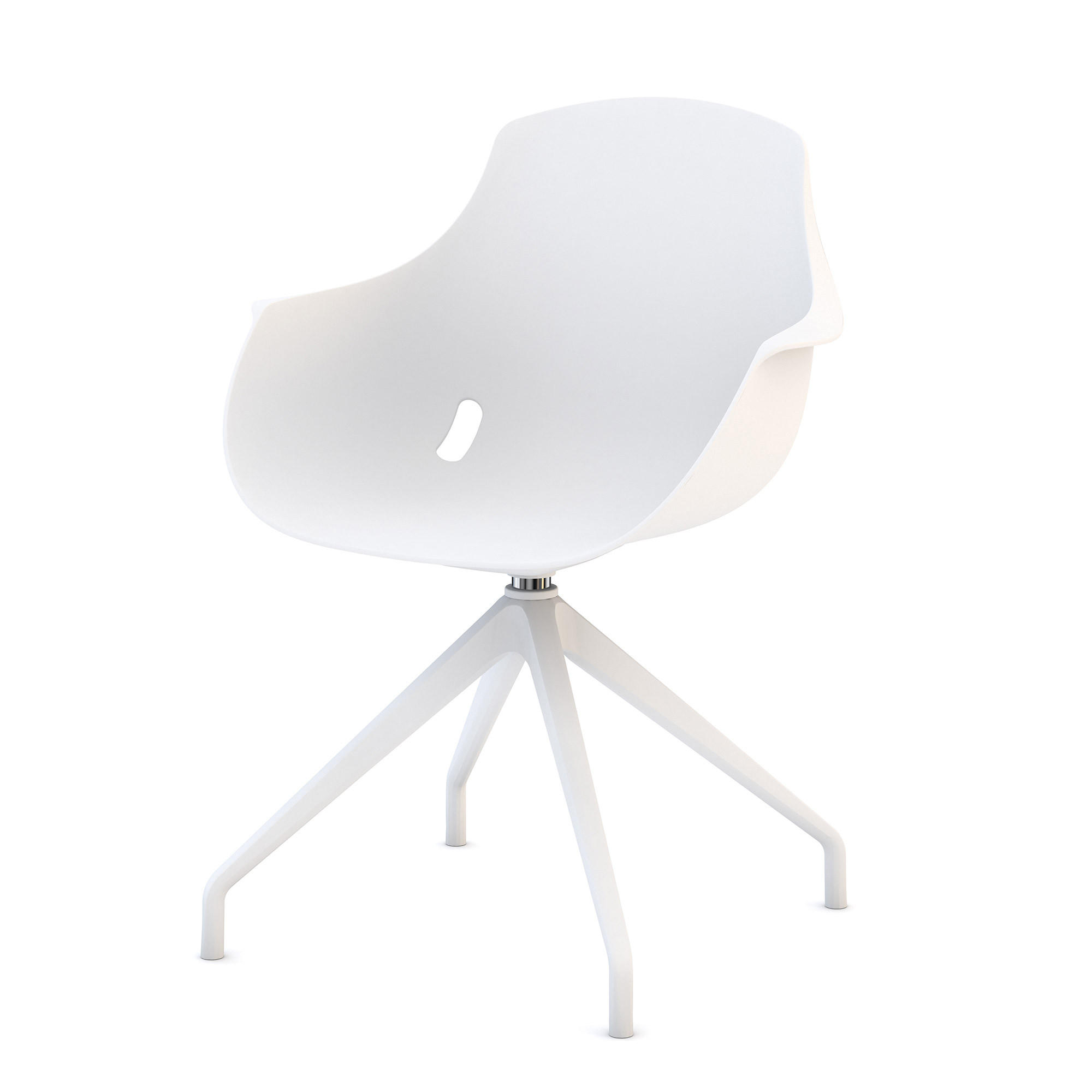 SCHALENSTUHL Consento Triest Weiß - Weiß, Kunststoff (63/83/56cm) - ASSMANN