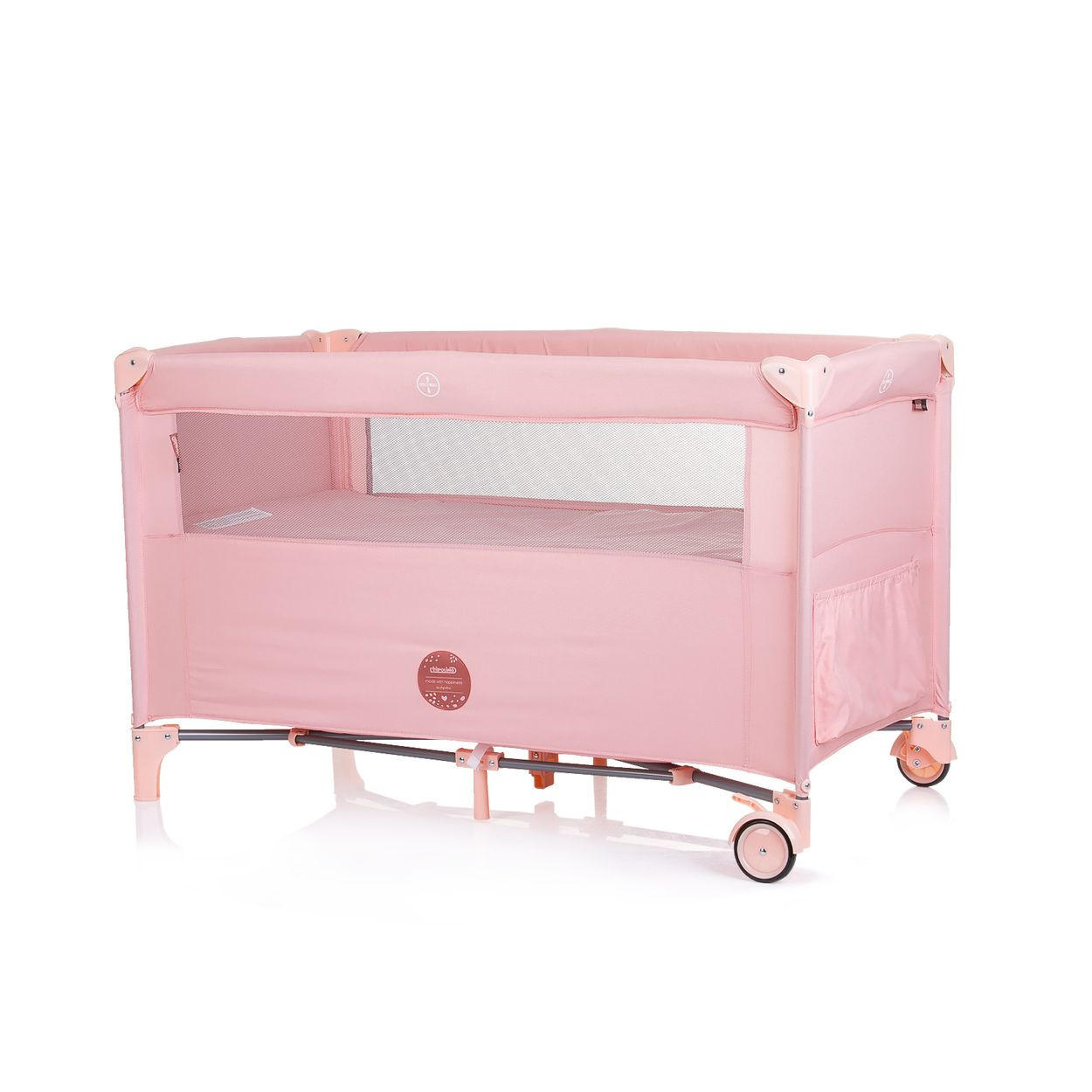 Thumbnail - Chipolino Reisebett, Pink, Kunststoff, 60x120 cm, Babymöbel, Babybetten, Reisebetten