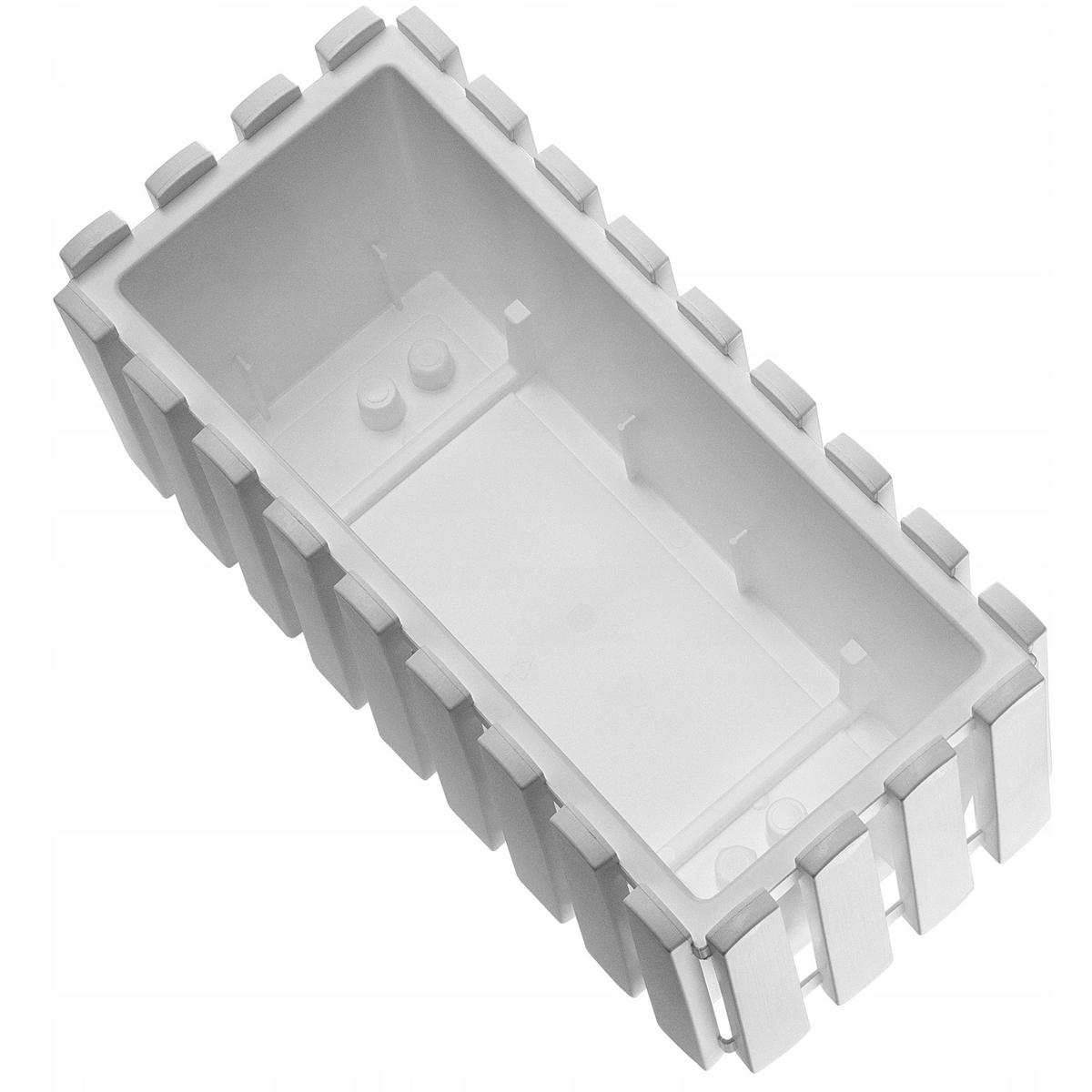 BALKONKASTEN 40 cm, Weiß - Weiß, Kunststoff (18/38cm) - KADAX