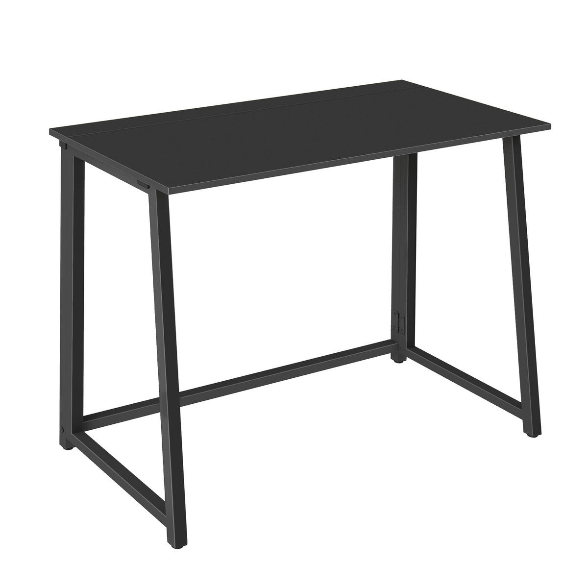 SCHREIBTISCH in schwarz - Schwarz, Holzwerkstoff (80/40/75cm) - Home Collective