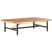 COUCHTISCH 142x90x42 cm Akazie Massivholz - Braun, Holz (142/90/42cm) - furnicato
