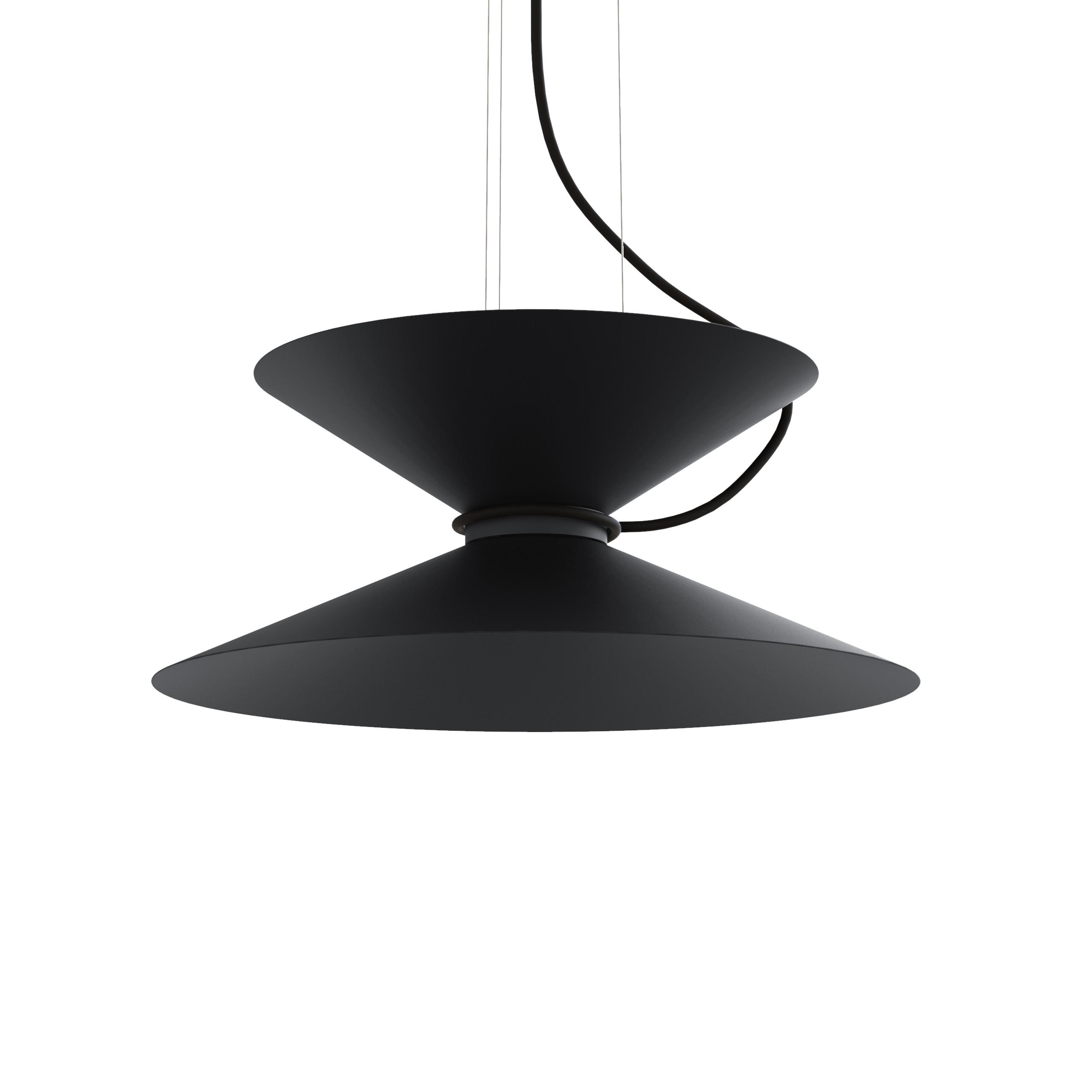 HÄNGELEUCHTE - Schwarz, Metall (40/40/20cm) - Lumicom