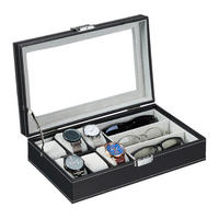 SCHMUCKAUFBEWAHRUNG - Multicolor, Holzwerkstoff/Kunststoff (33/9/20.5cm) - Relaxdays