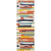 KURZFLORTEPPICH 80/220 cm Mehrfarbig - Multicolor/Orange, Naturmaterialien/Textil (80/220cm) - LIVABLISS