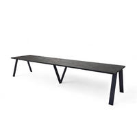 ESSTISCH XXL Lungo ausziehbar 130-405/90/75 cm - Graphitfarben, Holzwerkstoff (130/90/75cm) - Endo-Moebel