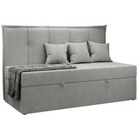 BOXBETT BANCO 90/200 Hellgrau Struktur - H3 - Hellgrau, Holz/Textil (90/200cm) - MKS