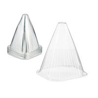 32XZÁHRADNÝ kryt - priehľadné, plast (19/22/19cm) - Relaxdays