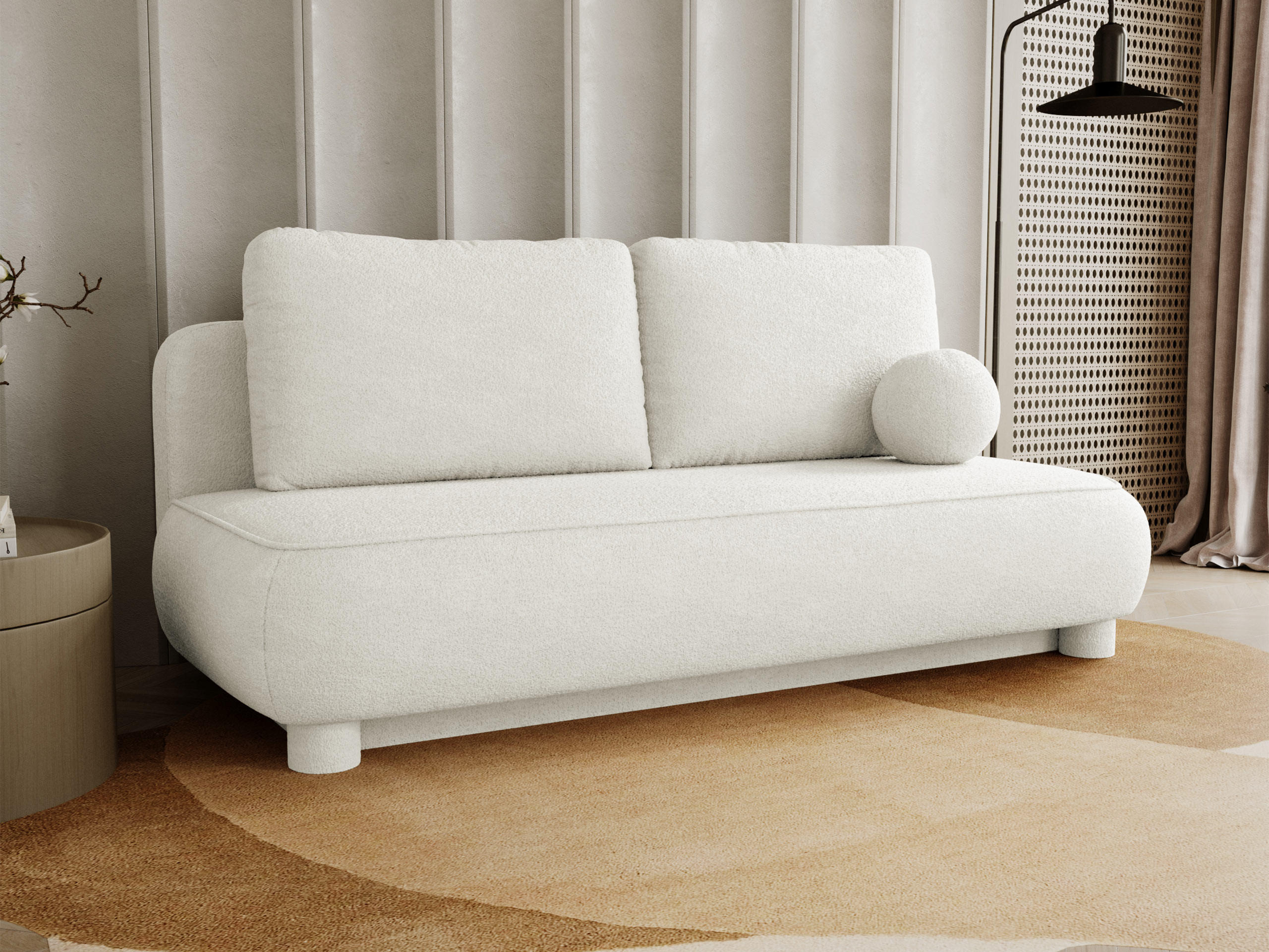 SCHLAFSOFA Gaja - Creme, Holz/Textil (209/96/96cm) - MIRJAN24