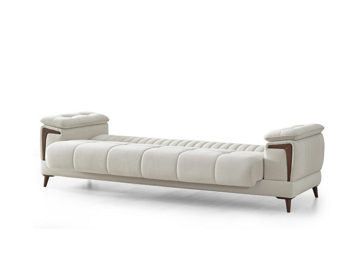 SITZGARNITUR Mendoza, Creme Stellvariante 3+3 - Bordeaux, Holz/Holzwerkstoff (240/80/95cm)