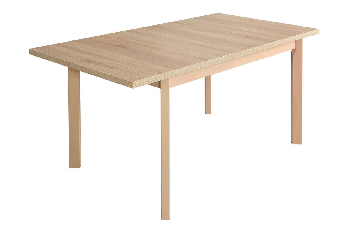 ESSTISCH Max 5 P - Beige/Sonoma Eiche, Holz (80/120/78cm) - Leaf Design