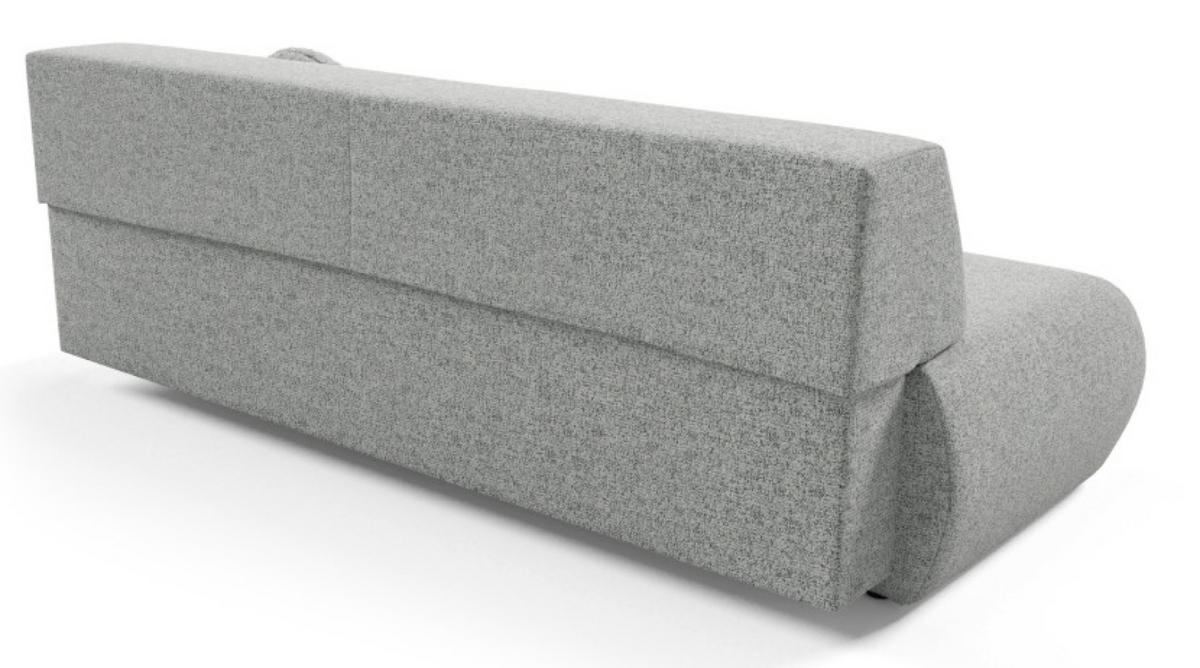 SITZSOFA Grau PENTI Schlaffunktion Ohne Armlehnen Bezug PUENTE - Grau, Textil (214/74/100cm) - Sepro Meble