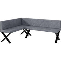 ECKBANK ERIC_X - Grau, Textil (142/196cm) - Meblini