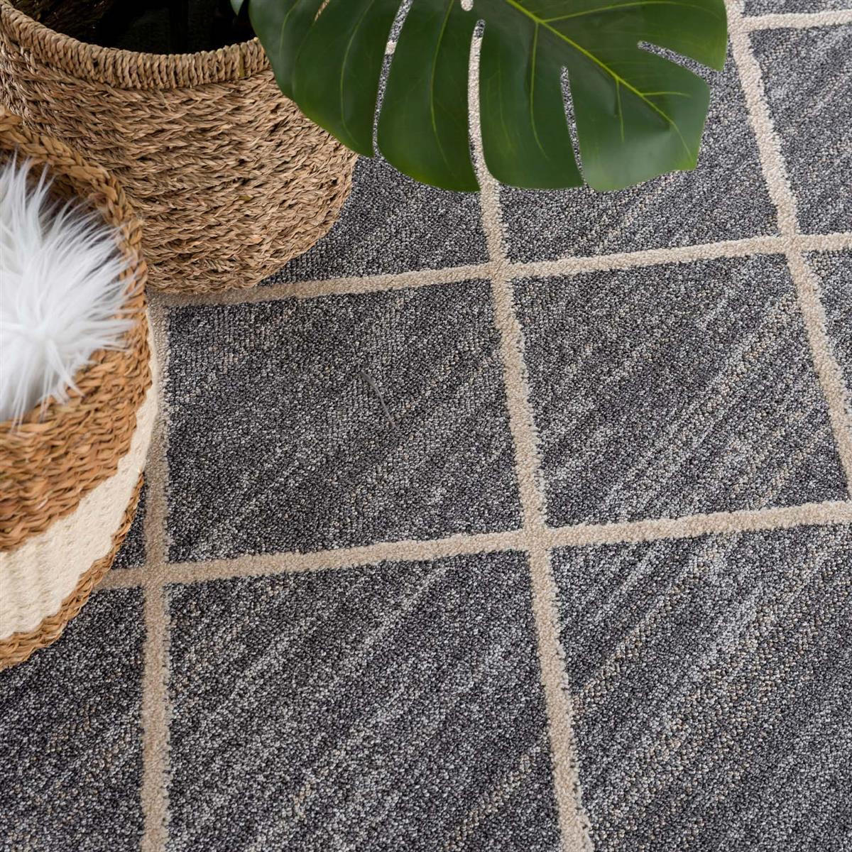 KURZFLOR-TEPPICH Art 2645 Grau 120x170 cm - Grau, Textil (120/170cm) - carpet city