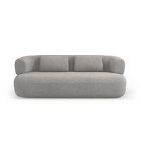 SOFA Jenny aus Boucle hellgrau 3 Sitzplätze - Hellgrau, Textil (90/73/178cm) - Micadoni