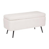 SITZBANK 100/40/48,5 cm - Weiß, Kunststoff (48.5/40.5/100cm) - Atmosphera Createur d´interieur