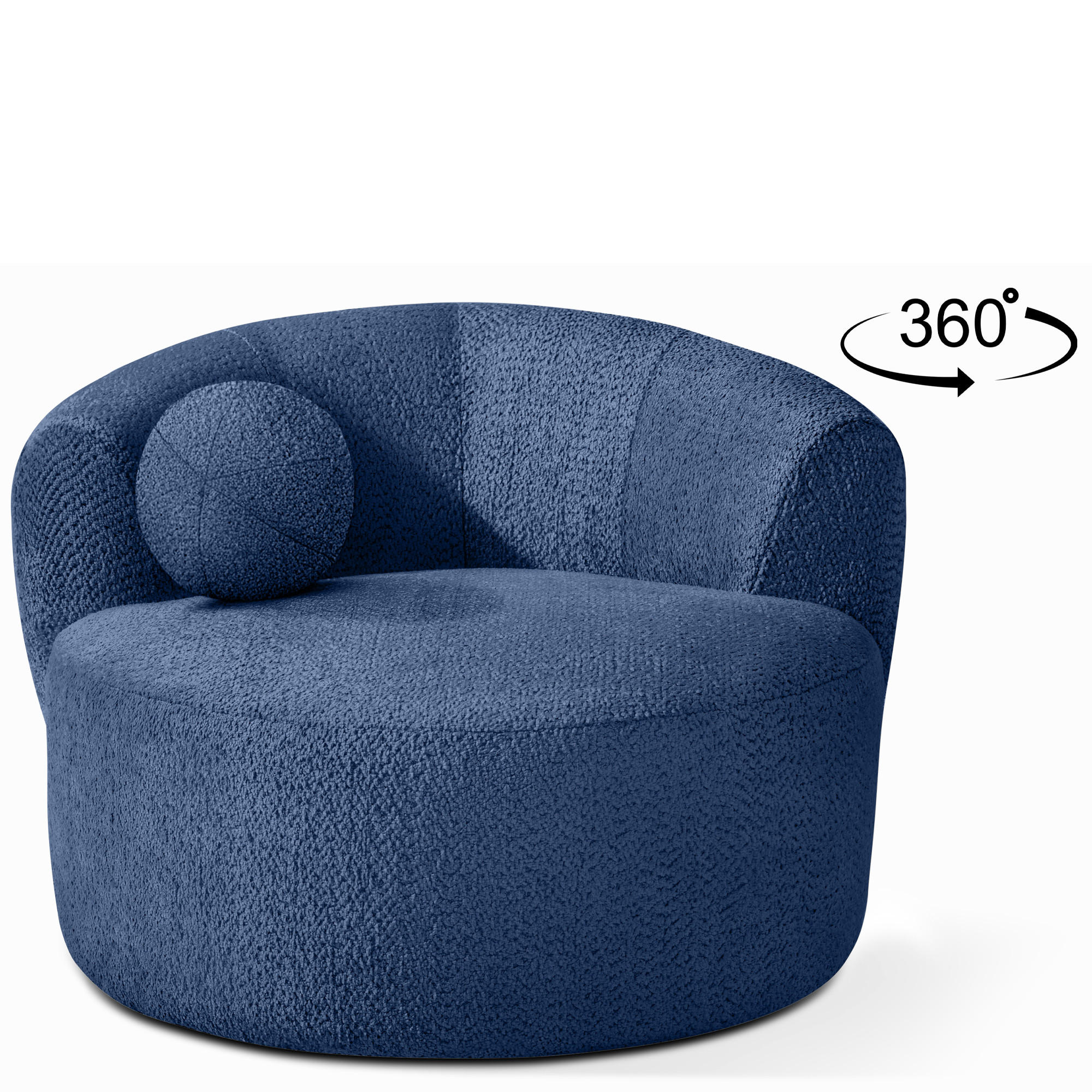 Konsimo® Drehsessel Blau 105x76x100 cm