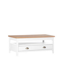 COUCHTISCH HOCHKLAPPBARER Marais Weiß 100 cm x 45-57 cm - Weiß, Holzwerkstoff (55/100/45cm)