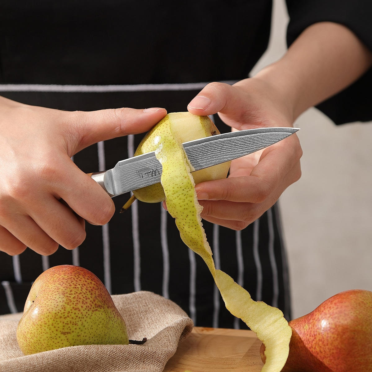 ALLZWECKMESSER 12,5 cm - Braun, Holz/Metall (24cm) - Wakoli