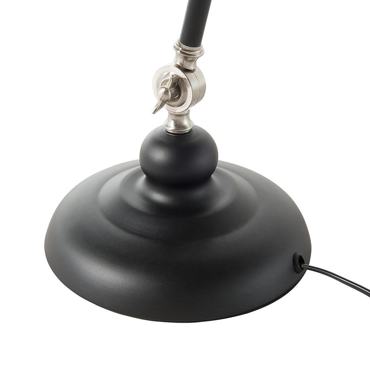 SCHREIBTISCHLAMPE Meramec 19/19/80 cm - Schwarz, Metall (19/19/80cm) - Beliani