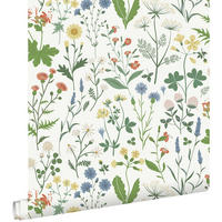 TAPETE Feldblumen 53 cm x 10.05 m - Weiß, Papier (53/1000cm) - ESTAhome