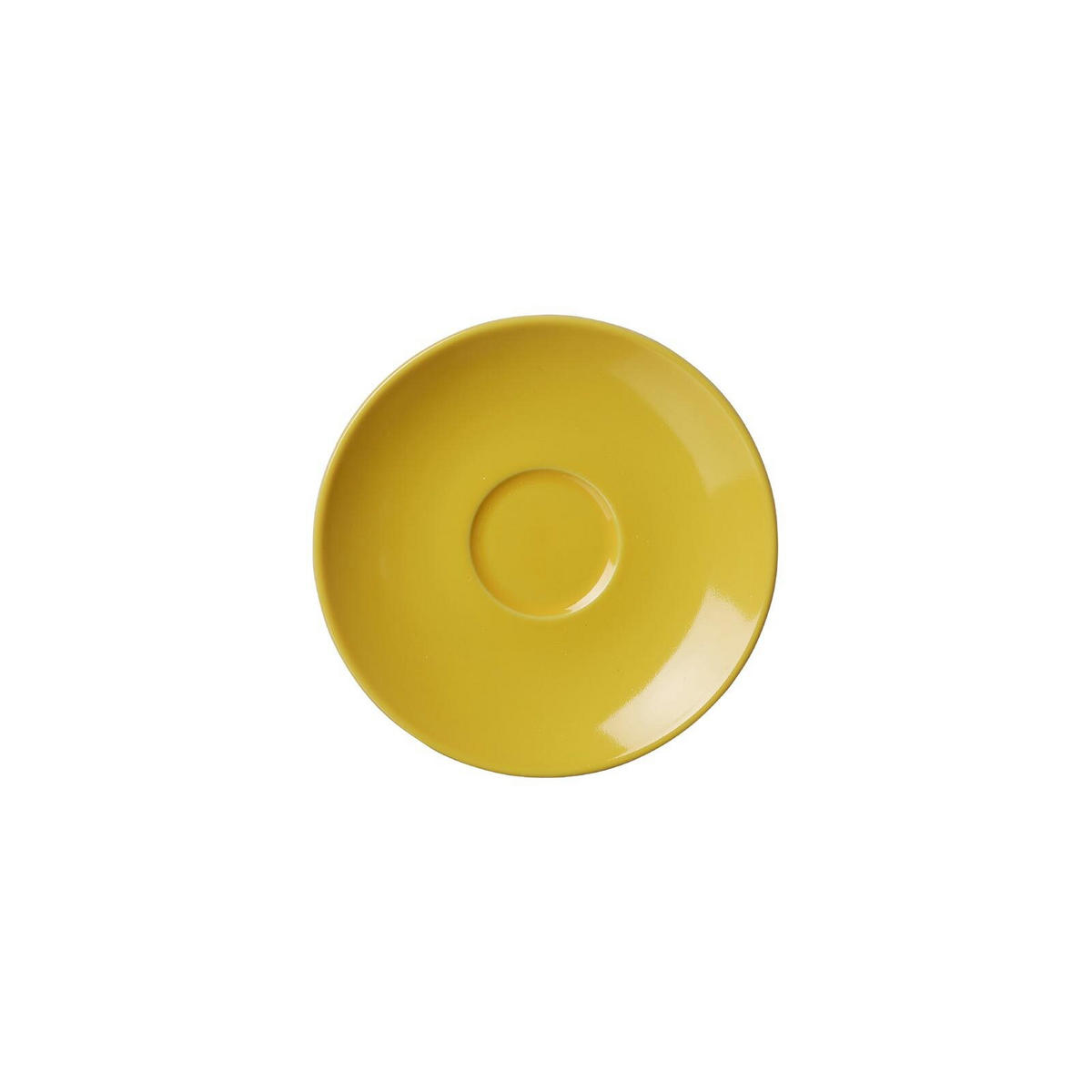 ESPRESSOTASSE MIT UNTERTASSE Doppio Gelb 80 ml - Gelb, Keramik (12/7/12cm) - Ritzenhoff Breker