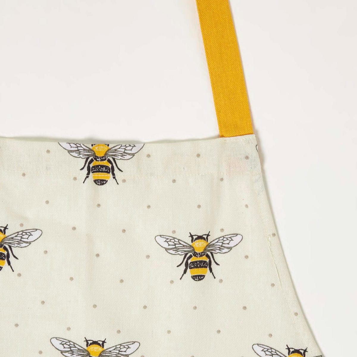 KOCHSCHÜRZE Bienen, 100% Baumwolle - Gelb, Textil (70/85cm) - Homescapes