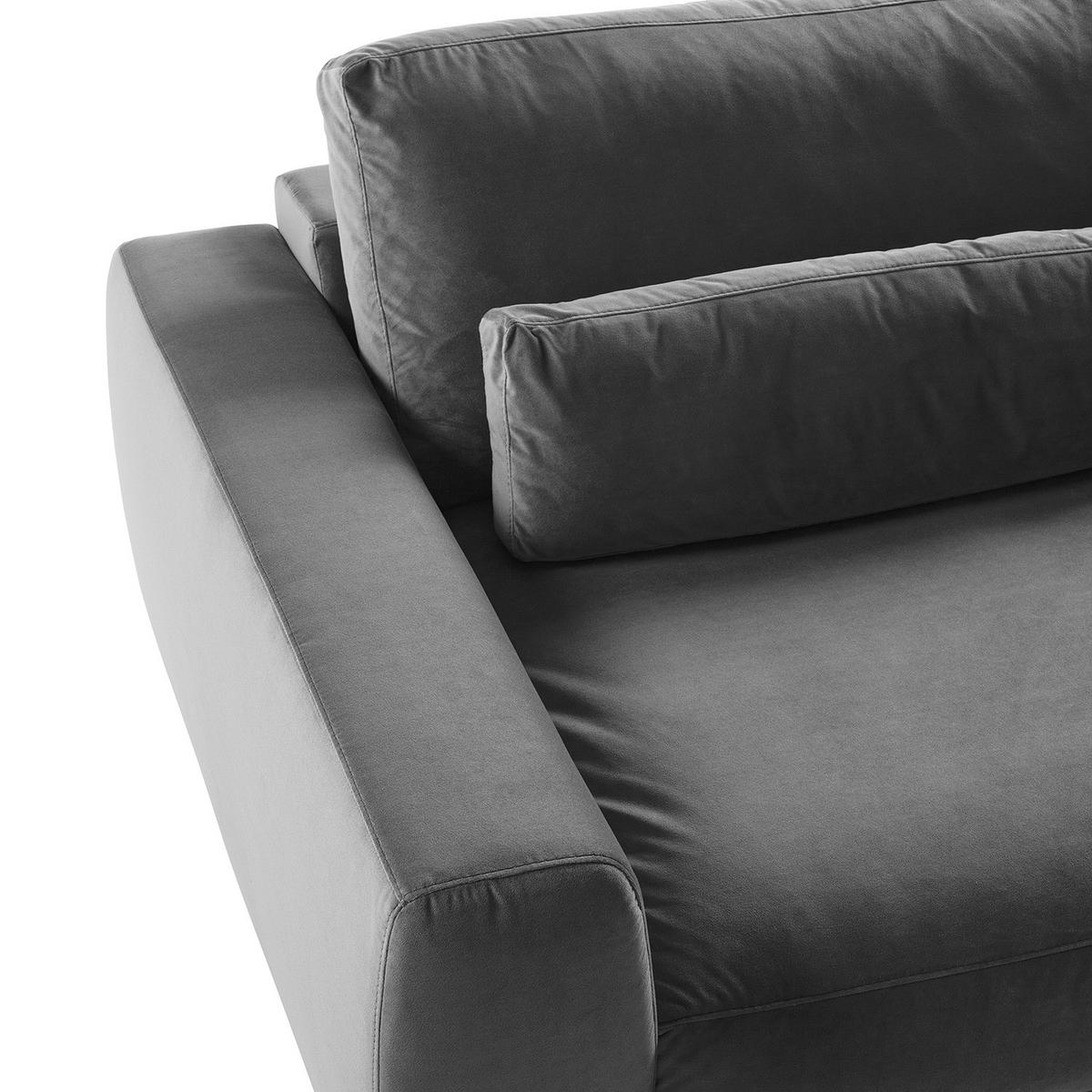 3-SITZER MODULSOFA - Grau, Textil (228/80/117cm) - home24