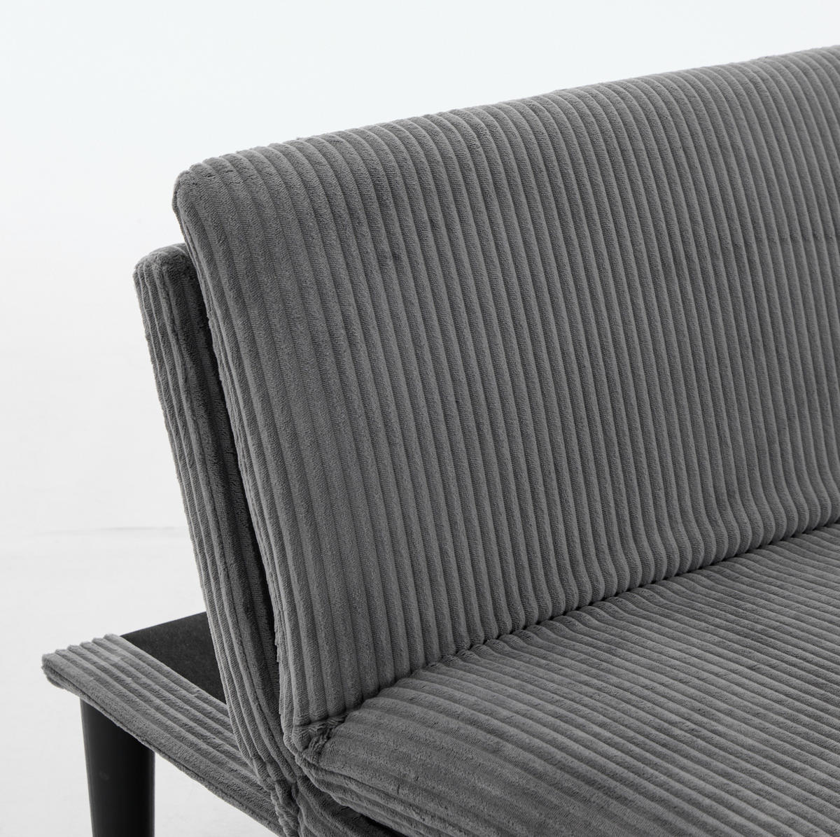 SOFA 2-Sitzer mit verstellbarer Rückenlehne Grau - Grau, Holzwerkstoff (168/67/86cm) - Meubliv