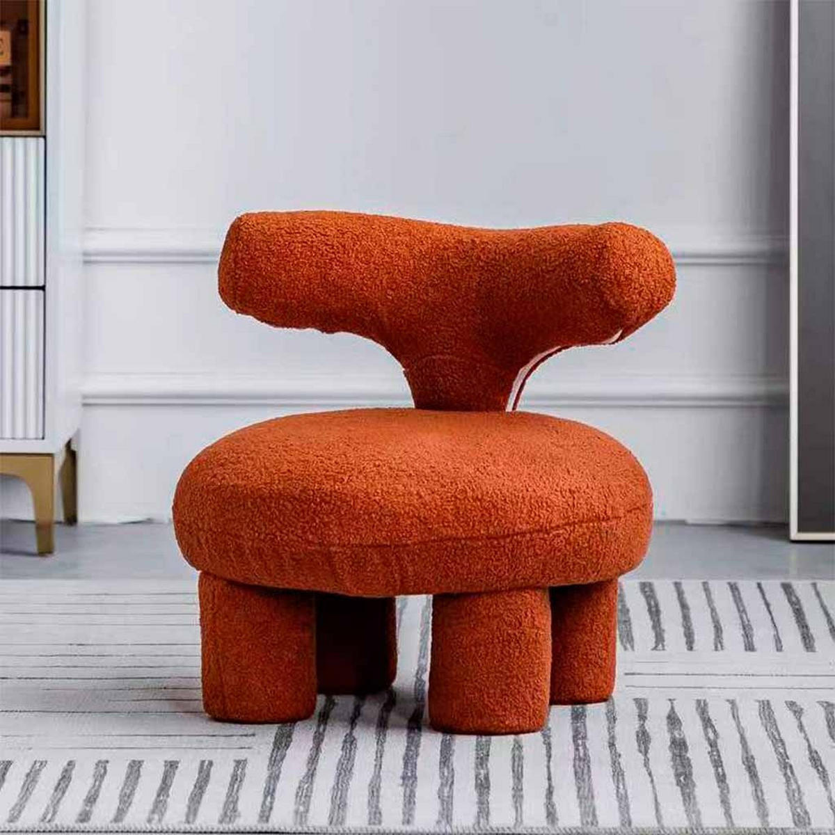 GEPOLSTERTER SESSEL 71x71x72 - Braun, Kunststoff (71/72/71cm) - Wanderlust