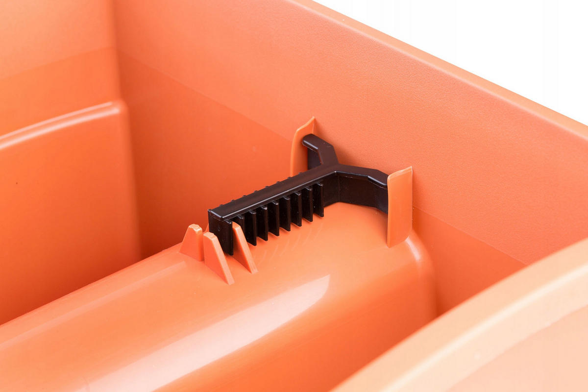 BALUSTRADENKASTEN 30 cm, Terrakotta - Terra cotta, Kunststoff (28/30cm) - KADAX