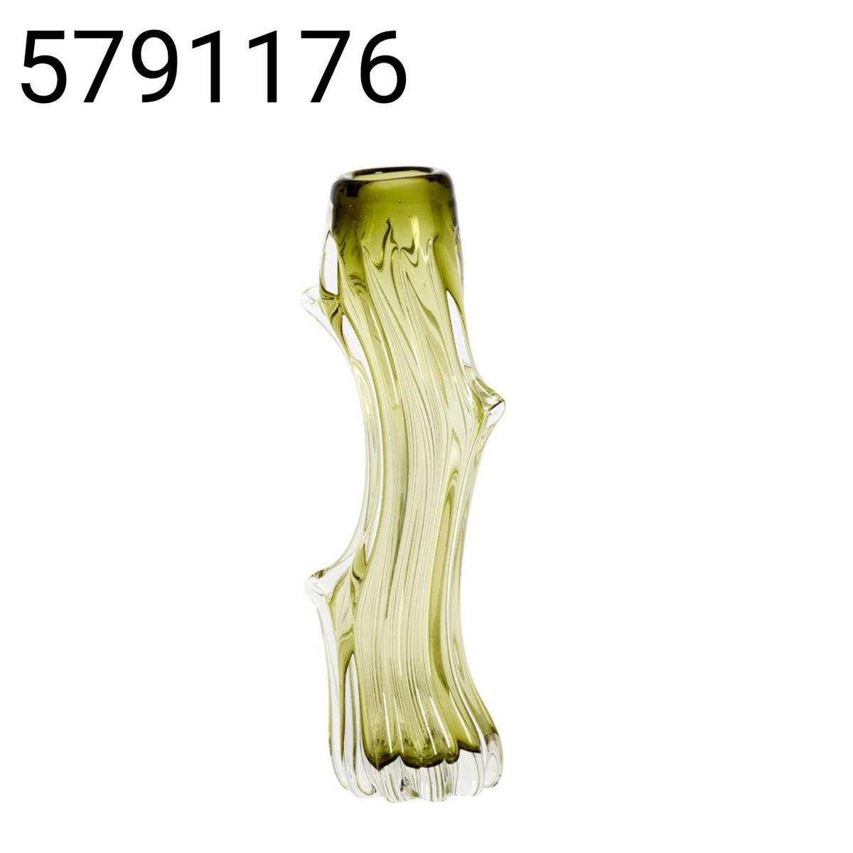 VASE Artenara - Grün - 13/11.5/40 cm - Grün, Glas (40cm) - Light & Living