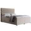 BOXBETT 120x200 cm mit Topper - Beige, Holzwerkstoff/Textil (120/200cm) - Idohome