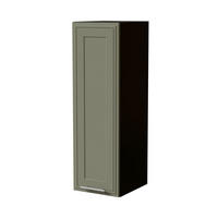 HÄNGESCHRANK Salo W4/30 Schwarz / Reed Green Matt 30 / 32,5 / 96cm - Schwarz/Grün, Holz/Holzwerkstoff (30/96/32.5cm) - Feldmann-Wohnen
