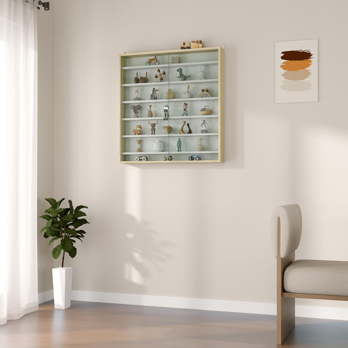 BÜCHERREGAL 80/9,5/83 cm Natur - Eichefarben, Karton (80/83/9.5cm)