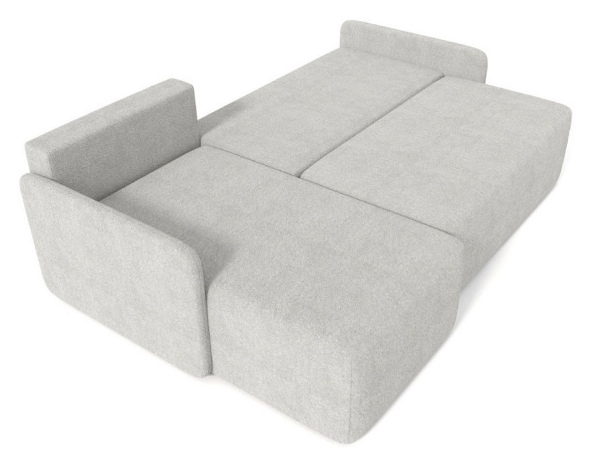 ECKSOFA Grau BLUMEN Boucle Universal - Grau, Textil (212/142cm) - Sepro Meble