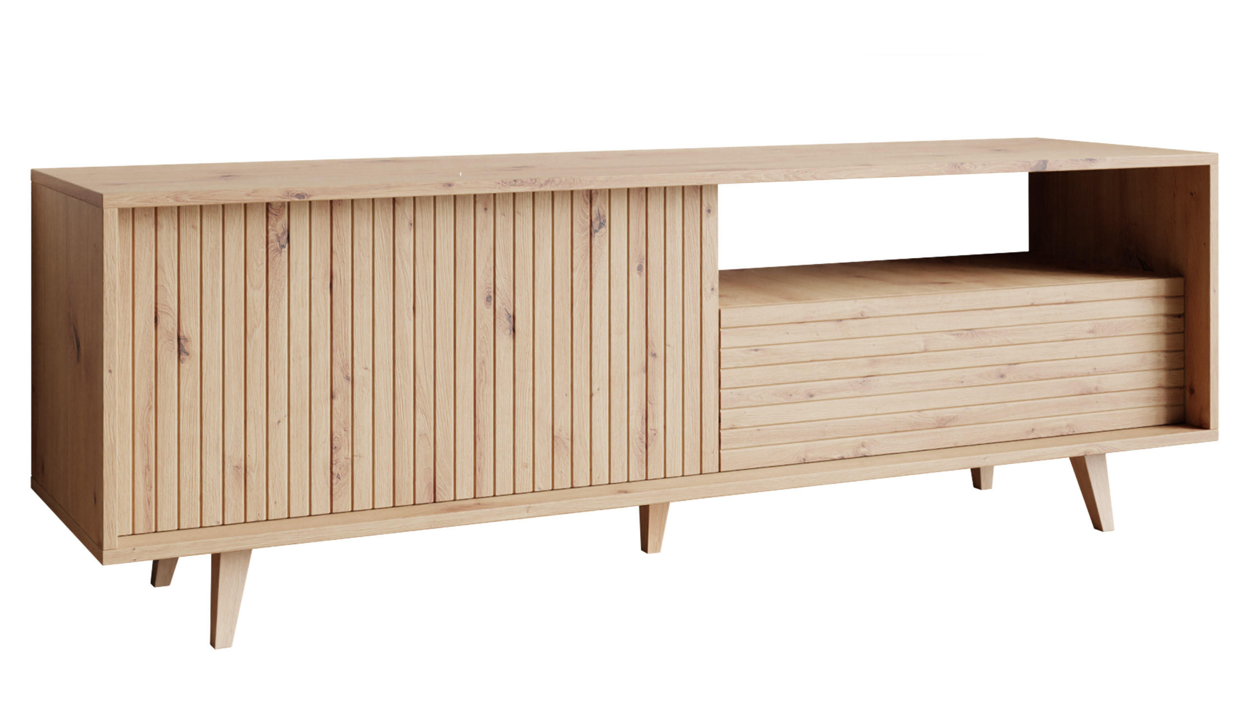 TV-ELEMENT Ferido - Beige, Holzwerkstoff (152/52/40cm) - MIRJAN24
