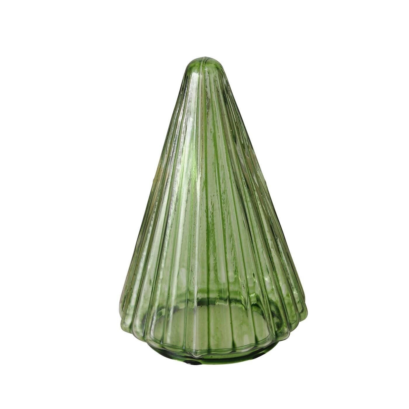 WEIHNACHTSBAUM Tovla 9,5 cm - Grün, Glas (6/9.5/6cm) - Boltze Home