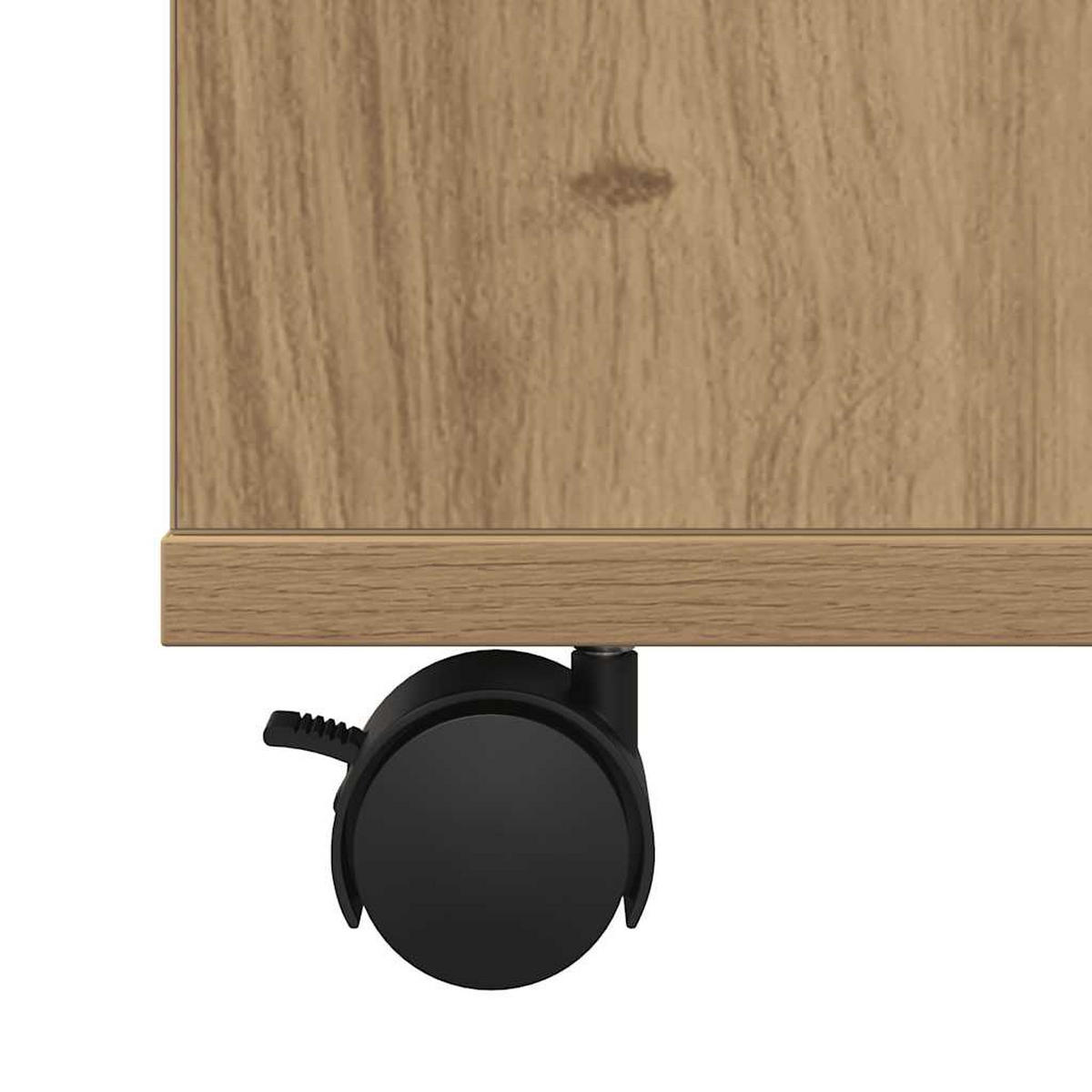 ROLLSCHRANK Artisan-Eiche 60/53/72 Cm Holzwerkstoff - Braun, Holzwerkstoff (53/72/60cm) - vidaXL