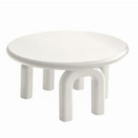 COUCHTISCH, Ekru - Weiß, Holzwerkstoff (80/80/41cm) - Oviala