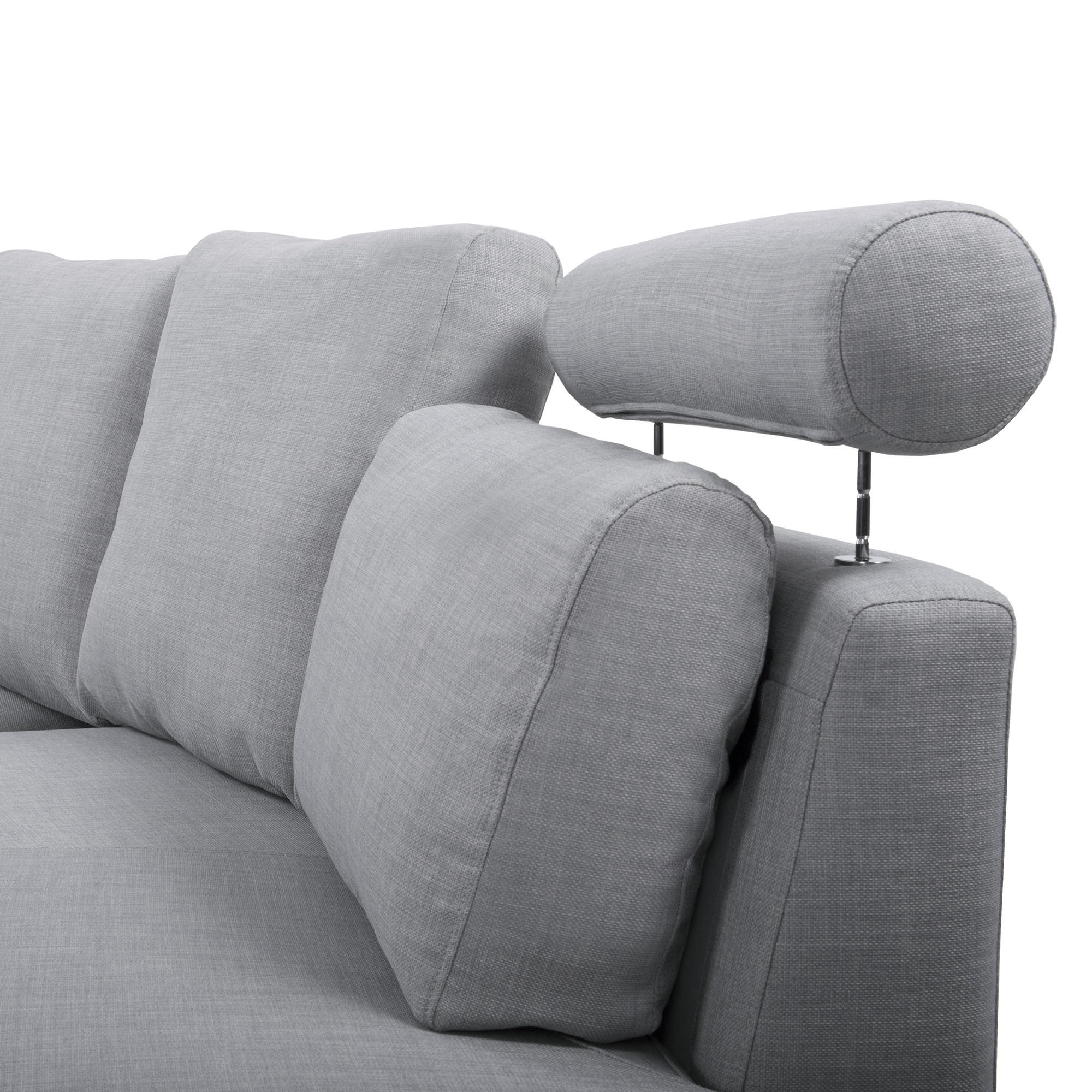 Beliani 7-Sitzer-Sofa Grau 448x76x236 cm