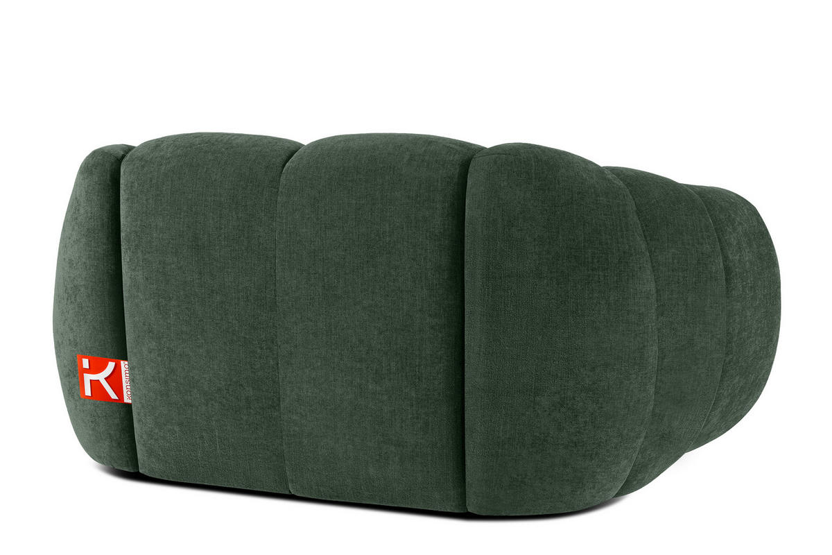 SESSEL FLAVA, Dunkelgrün - Dunkelgrün, Holz/Holzwerkstoff (160/76/100cm) - KONSIMO®